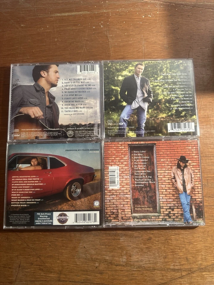 Lot Of 4 CDs Luke Bryan, Craig Morgan, Darryl Worley, & Blake Shelton Foto 2 de 4