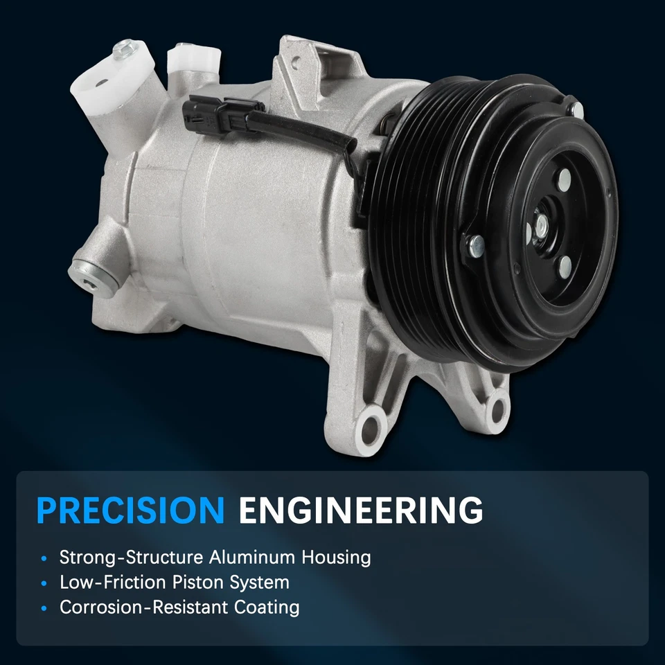 12V 7PV A/C Air Compressor&Clutch CO 11319C For 2009-2014 Nissan Murano 3.5L V6 - Image 3 of 4