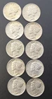 Mercury Dimes Lot Of 10 90% Silver $1 Face 1935- 1945 Various Dates And Mint