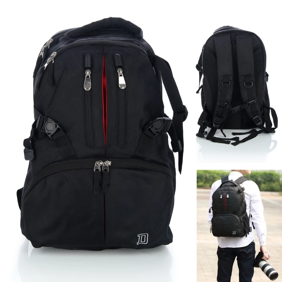 Faulty straps - SLR Camera Backpack Rucksack Bag Case+RainCover - Image 2 of 4