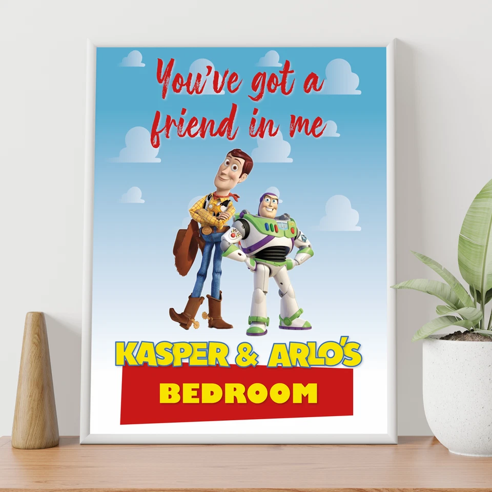 Personalised Toy Story Kids Bedroom Poster - Personalised With Your Childs Name - Image 2 of 4