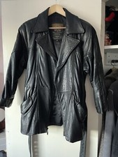 Vintage Avenue De Lopera Womens Leather Coat Size M