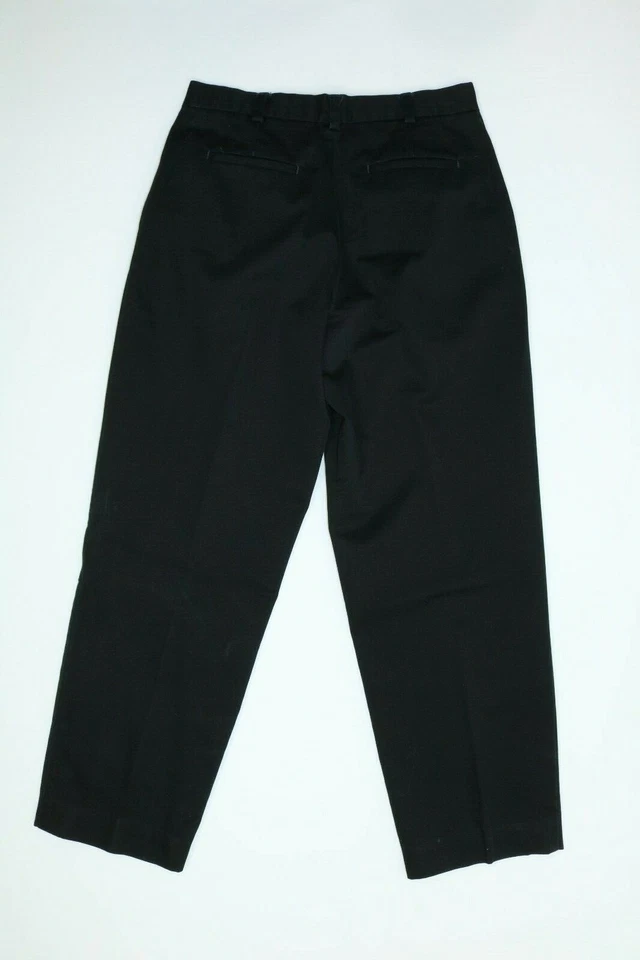 Pantalones Dockers Juveniles Negro Caqui (Plisado) Talla 4 Medianos Usados en Excelente Condición Foto 2 de 4