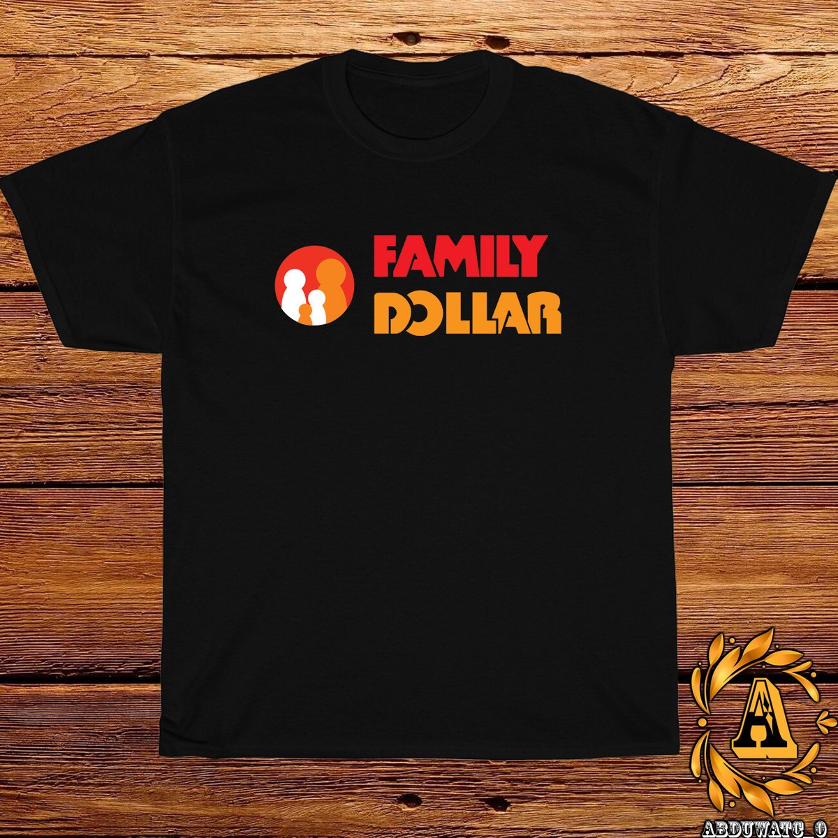 New Family Dollar Logo Black/Sport Grey/White/Navy/Red T-Shirt S 