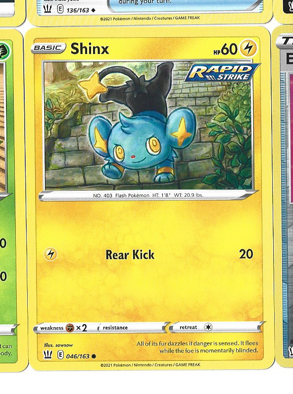SHINX - 46/163 - Pokemon Sword & Shield - Battle Styles