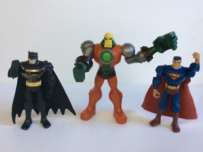 BATMAN Brave and the Bold KRYPTONITE COLLISION BATTLE PACK x3, D.C Mattel 2011