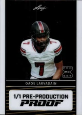 GAGE LARVADAIN RC 1/1 SP 2024 Leaf Metal Pre-Production Proof Pro Set  ID:137607