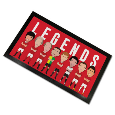 UTD Legends Vector Heroes Bar Runner Matte Cantona Rooney etc Man Cave Bar