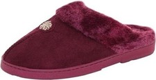 🎗️Charity Sale🎗️Jo & Joe SNUGGLE Womens Mule Slippers Burgundy UK5 BNIB GB4