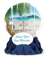 3d Snow Globe Beach All Occasion Card 3d Snow Globe Beach All Occasion Card