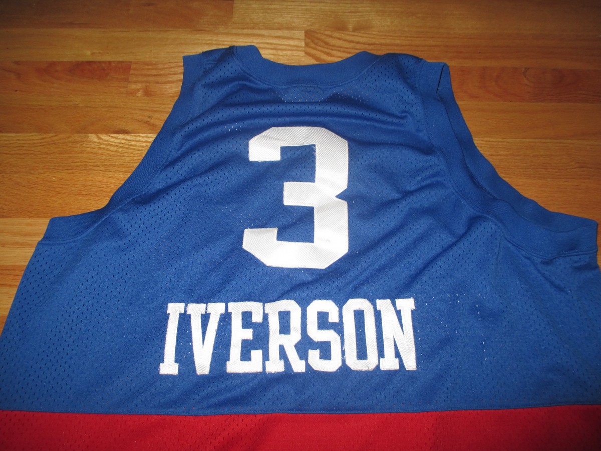 超ビッグサイズ3XL　アイバーソン　76ers　ユニフォーム　ビンテージ　ナイキ Vintage Nike NBA Philadelphia 76ers Allen Iverson #3 Jersey