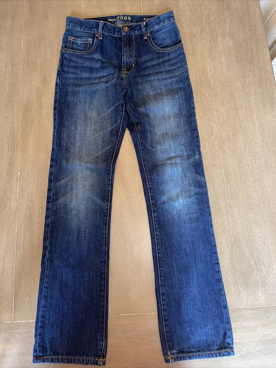 Boys Gap Kids size 16 Slim Dark wash blue jeans straight