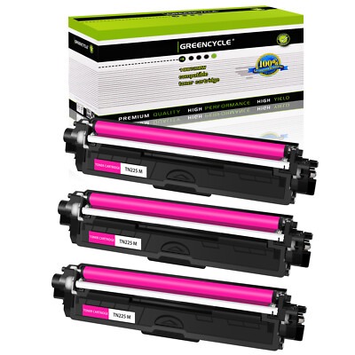 3× TN225 Magenta Toner Cartridge Fit for Brother DCP-9020CDN DCP-9020CDW Printer
