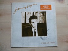 Johnny Logan Autograph Signed LP Cover "Hold Me Now" Vinyl