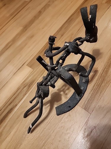 Western Metal Art Horseshoe Handmade One of a Kind Man Cave Iron Decor 14in Long - Picture 2 of 13