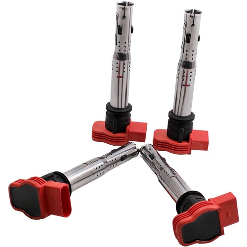 Set of 4 Ignition Coils Pack For Audi Q5 3.0 3.2 V6 20092013