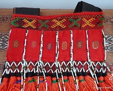 Palaung Shoulder Bag Embroidery Vintage Costume Hill Tribes Early 20th Century