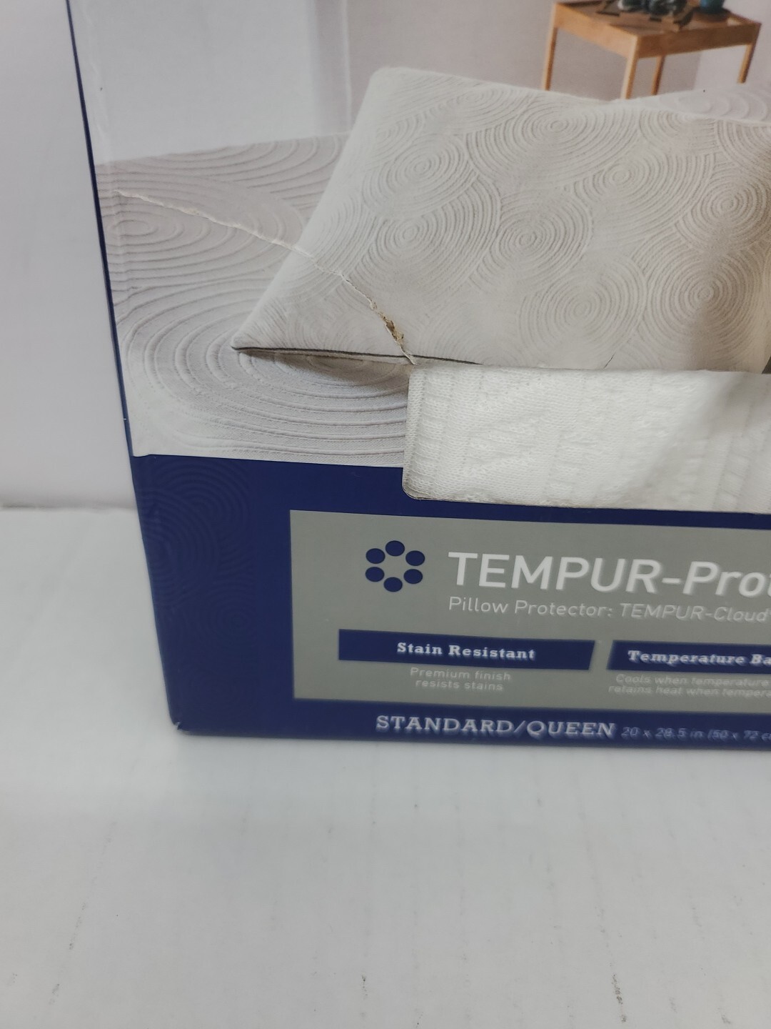 Tempur Protect Pillow Protector Queen 20.5 28.5 1 pack eBay