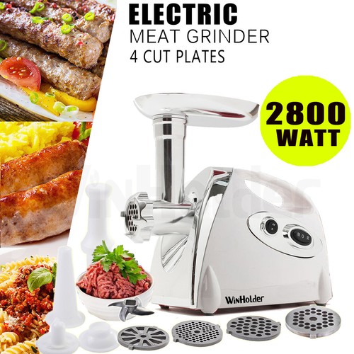 Commercial Electric Meat Grinder Mincer 2800W Stainless Steel Sausage Stuffer US - Picture 6 of 10