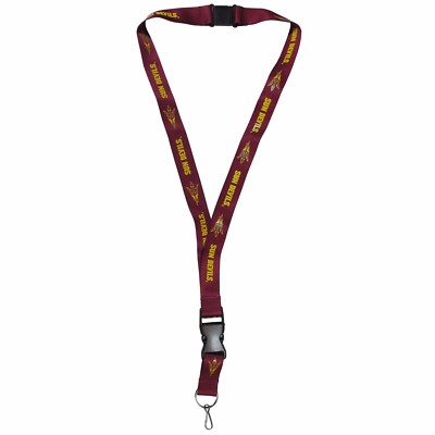 WinCraft Arizona State Sun Devils Lanyard With Detachable Buckle - 1 Inch Wide, Grey - View #3
