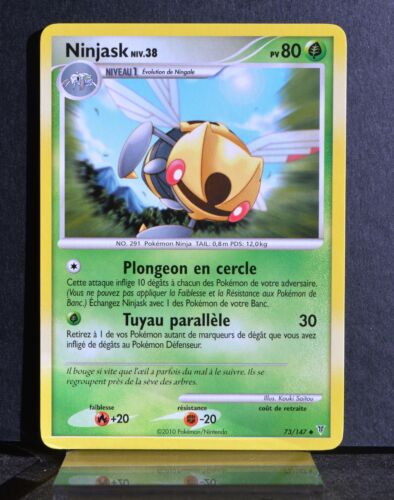 carte Pokémon 73/147 Ninjask Lv.38 80 PV Platine VS NEUF FR - Photo 1/1