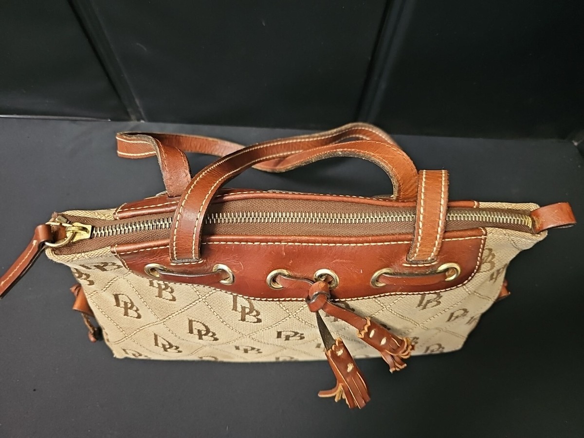 Vintage Dooney & Bourke Handbag Purse Signature DB Logo Shoulder