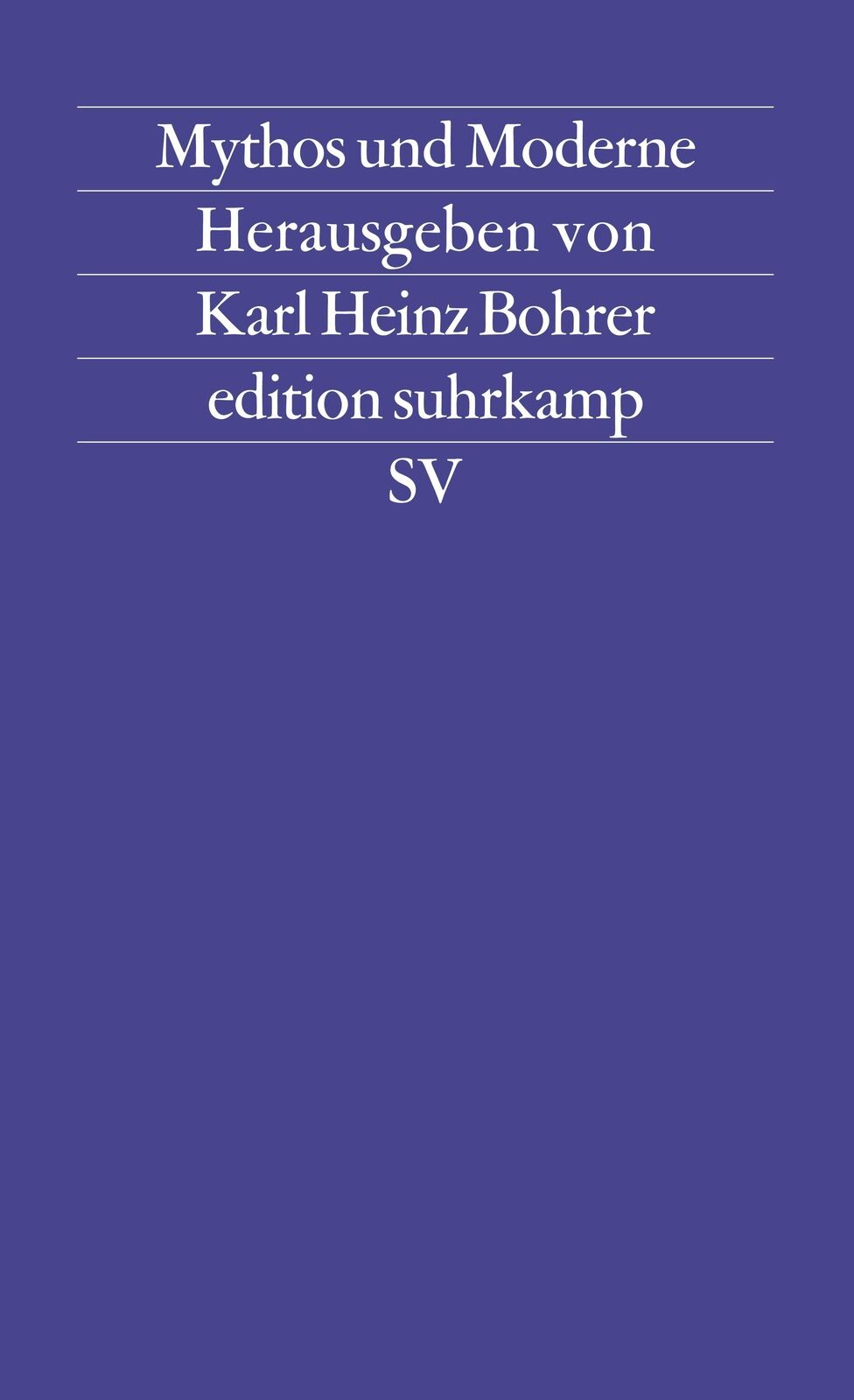 Thumbnail - Mythos Und Moderne Karl Heinz Bohrer