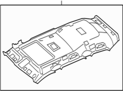 6331060G90B0 Genuine Toyota HEADLINING ASSY Roof 63310-60g90-b0