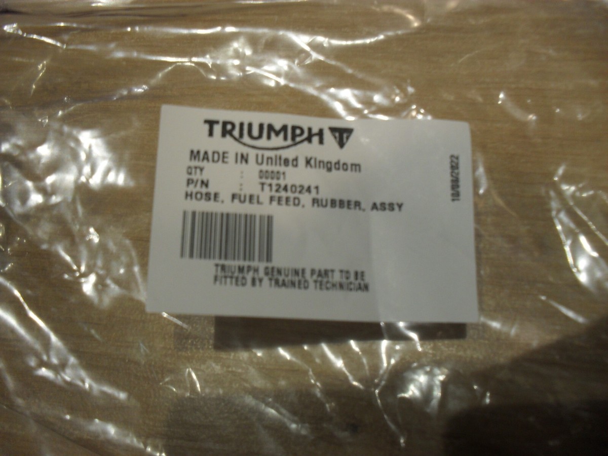 GENUINE TRIUMPH STREET TRIPLE DAYTONA FUEL HOSE FUEL FEED HOSE  