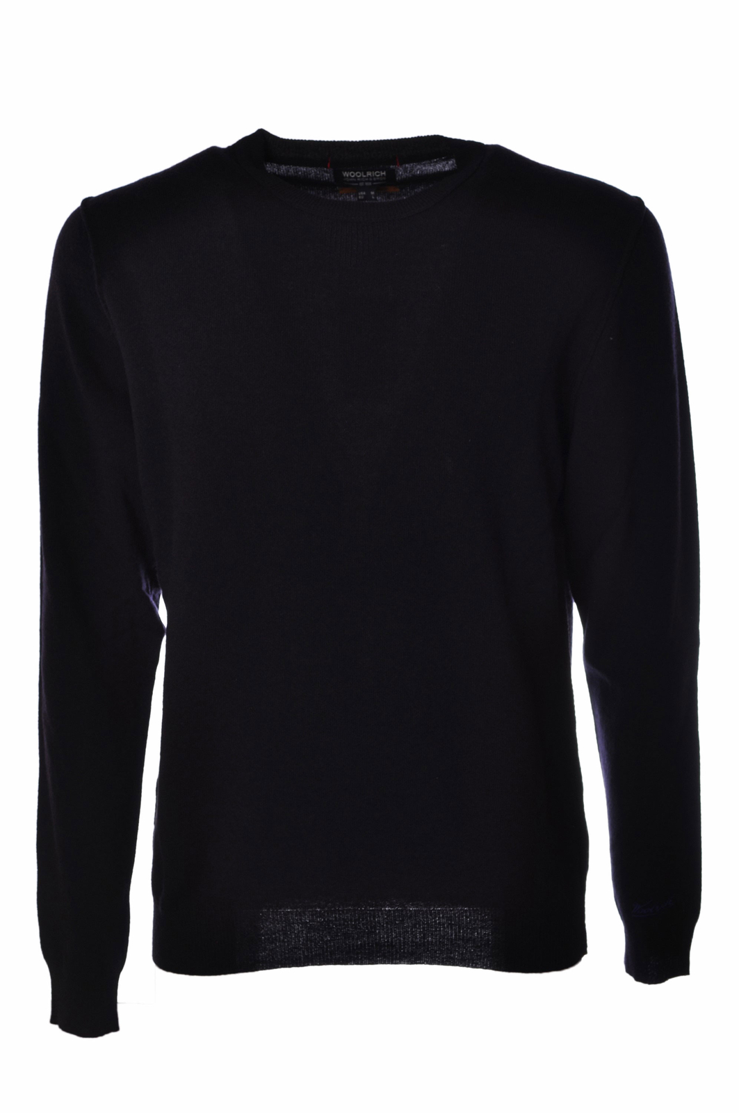 Малья маника лунга да Уомо Шерстяная Талья темно-синего цвета.