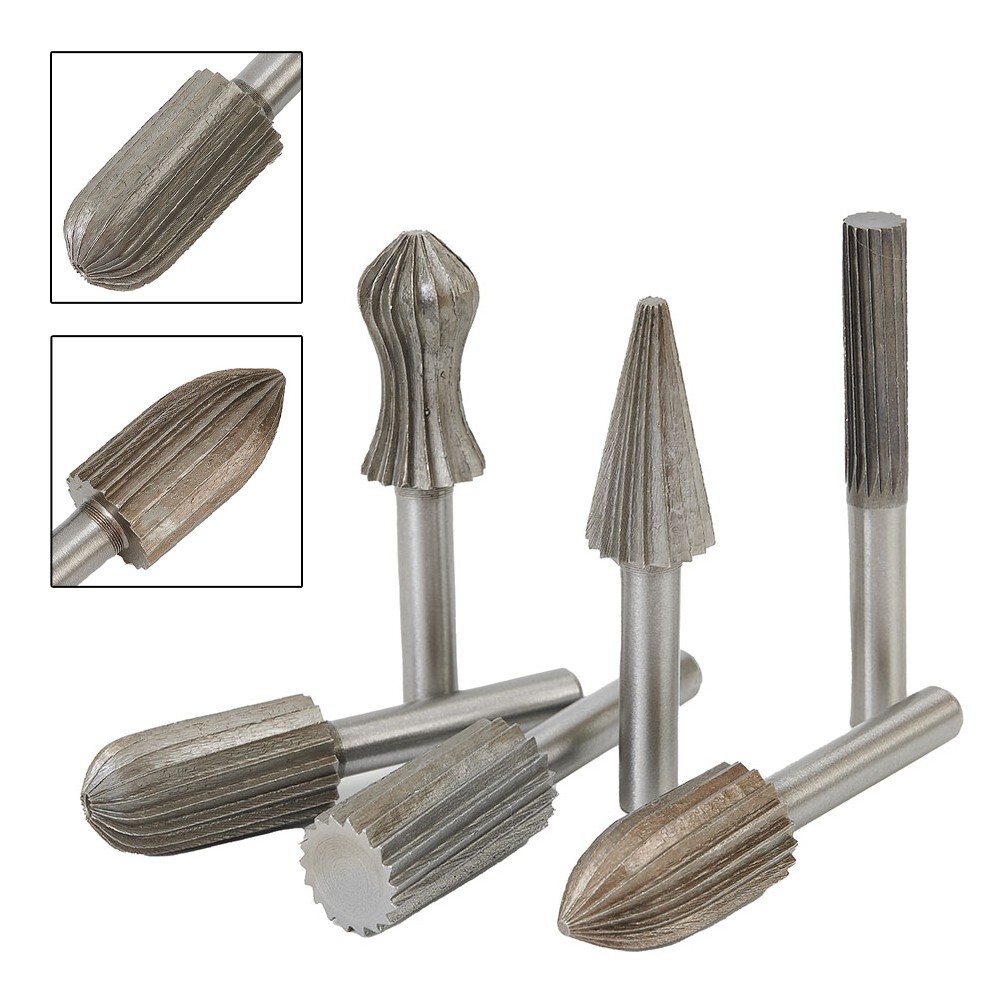10tlg HSS 6mm Frässtift Schaftfräser Wolframcarabid Hartmetallfräser Fräser DE 10tlg HSS 6mm Frässtift Schaftfräser Wolframcarabid Hartmetallfräser Fräser DE