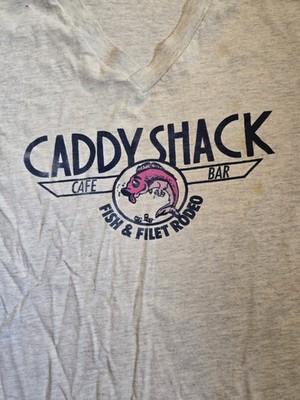 caddy shack fish filet rodeo cafe dive bar shirt vtg