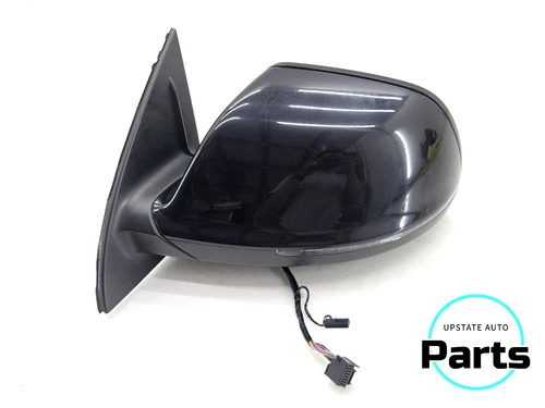 2013-2015 AUDI Q7 LEFT DRIVER FRONT SIDE VIEW MIRROR AUTO FOLD OEM BLACK