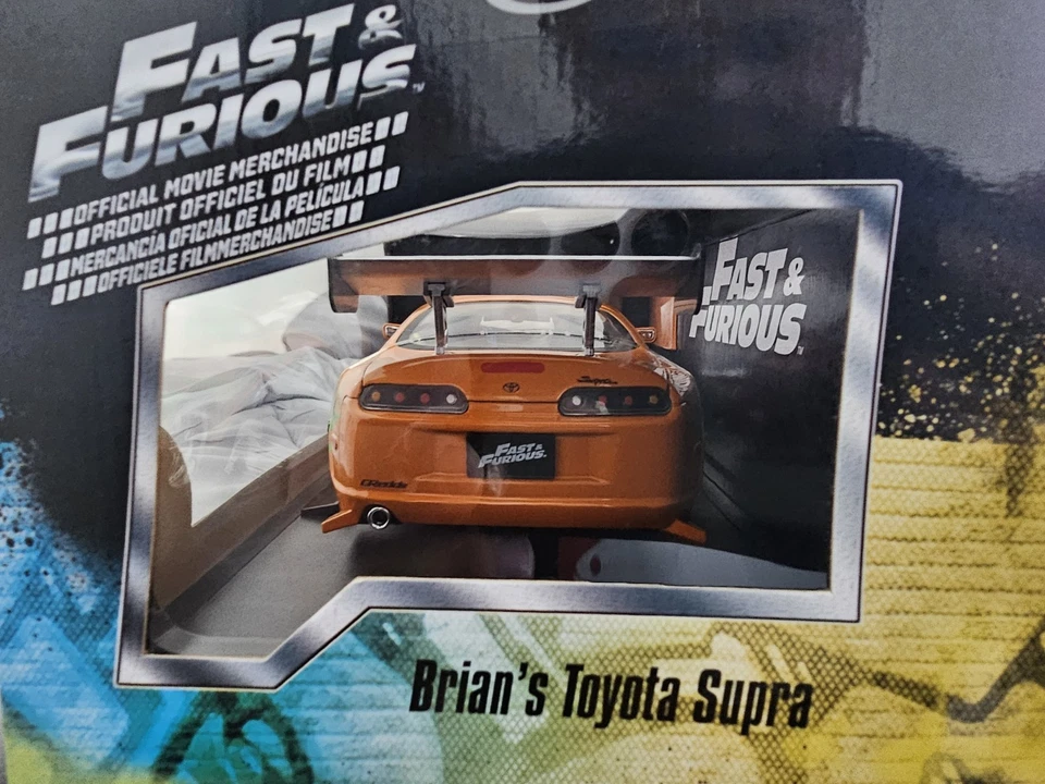 Jada Diecast Fast & Furious Toyota Supra Orange 1/18 - Image 2 of 3