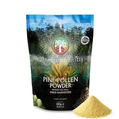 ANCIENT PURITY PINE POLLEN Powder 150g | Organic | Ultimate Superfood | Broken Cell Wall