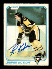 1981-82 O Pee Chee # 260 Rick Kehoe Autograph Signed Auto Card (M2) Penguins