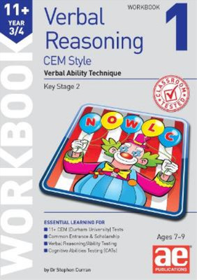 Dr Stephen C Curr 11+ Verbal Reasoning Year 3/4 CEM Style Workbook (Taschenbuch)