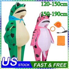 Inflatable Frog Costume Adults/Kids Funny Full Body Blow Up Cosplay Costume Suit