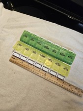 Equate pill box organizer AM/PM WEEKLY used