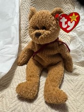 Curly the Bear Ty Beanie Babies Extremely Rare TAG ERRORS, Early Gen
