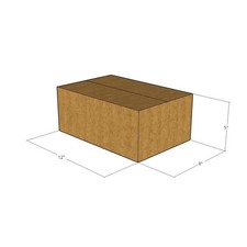 50 12x8x5 Kraft Brown Corrugated Shipping Boxes 32 ECT Single-Wall New