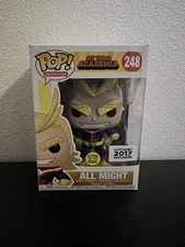 Funko Pop! All Might #248 GITD Vinyl My Hero Academia 2017 Funimation DAMAGED