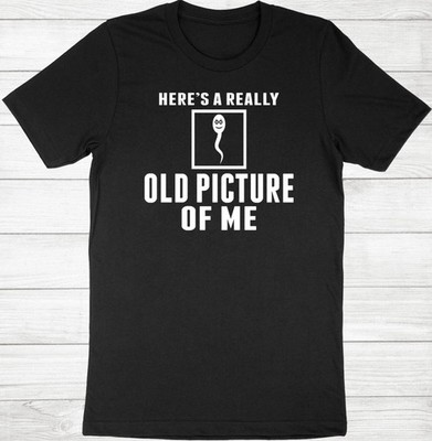 Here's A Really Old Picture Of Me Funny T-Shirt Fun Pun Hilarious Sarcasm Shirt
