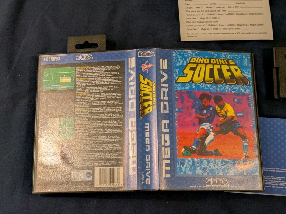 Dino Dini´s Soccer - Sega Mega Drive - OVP Komplett - DE PAL - Bild 3 von 3