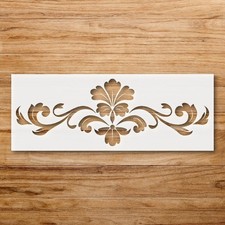 Ornate Floral Swirling Design Wall Art Reusable Stencil - StencilAir