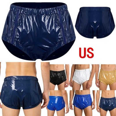 US Men Diaper Covers Incontinence Panty Zipper Front Special Needs Clothing