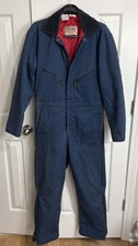 Vintage WALLS Coveralls Size Small Blizzard Pruf Insulated Made USA r