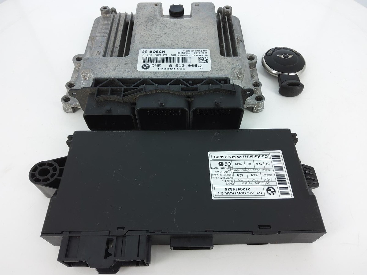 MINI R56 2013 Cooper S N18B16A ECU Key Kit Set 1.6L N18 Manual 35K 