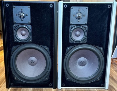 MB Electronic Quart 390 Lautsprecherpaar Vintage HiFi Schwarz / Weiß 80er
