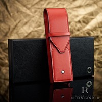 Montblanc Leather Goods MeisterstüCk Double Pen Pouch Coral Red Id 198355
